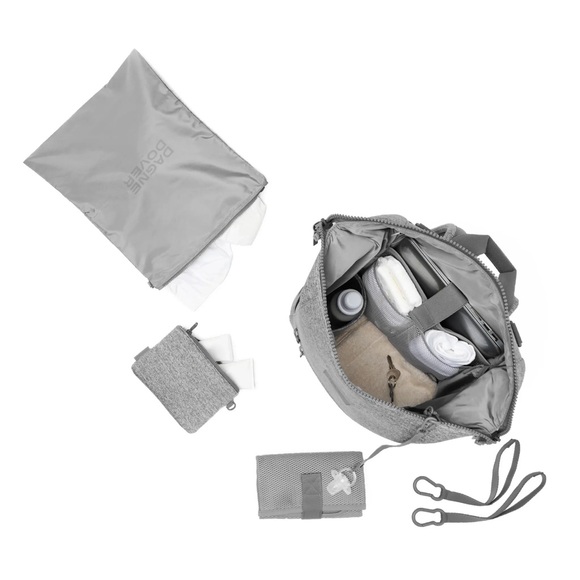 DAGNE DOVER LARGE INDI NEOPRENE DIAPER BACKPACK - HEATHER GREY - Picture 4 of 8